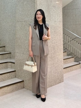  ANAYI　ショップスタッフさん（レディース・163cm）の夏コーディネート