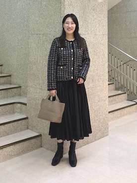 「ANAYI（アナイ）のアイテム」を使った、 ANAYI　ショップスタッフさん（レディース・163cm）の秋コーディネート