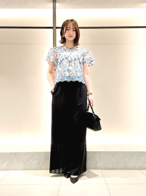 ANAYI（アナイ） ネックレス ランダムパール2連ロングネックレス 