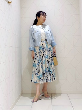 ANAYI（アナイ）の「【WEBカラー別注】ブッチャーフレアプリーツ