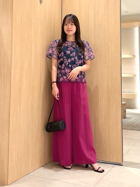  ANAYI　ショップスタッフさん（レディース・158cm）の夏コーディネート