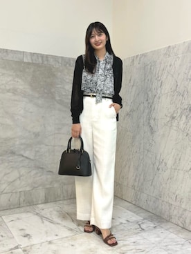  ANAYI　ショップスタッフさん（レディース・166cm）の春コーディネート