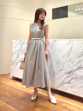  ANAYI　ショップスタッフさん（レディース・156cm）の春コーディネート