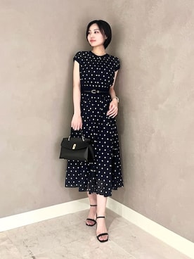 ANAYI（アナイ）の「ﾖｯﾄﾓﾁｰﾌPTﾃｨｱｰﾄﾞOP（ワンピース）」 - WEAR