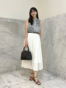  ANAYI　ショップスタッフさん（レディース・166cm）の夏コーディネート