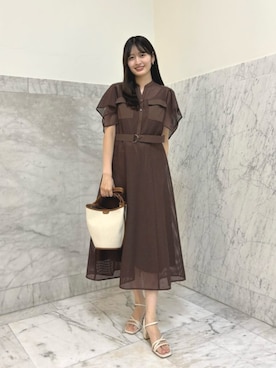 ANAYI　ショップスタッフさん（レディース・166cm）の夏コーディネート