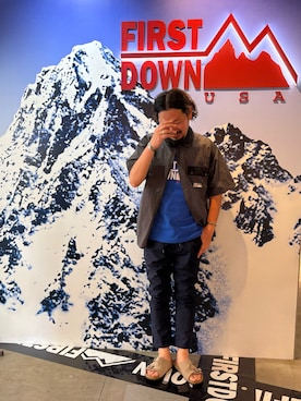 ファーストダウン@東京officialさん(メンズ・173cm)の秋コーディネート
