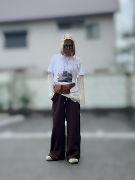 「chuclla（チュクラ）のアイテム」を使った、Nicoさん（レディース・166cm）の夏コーディネート