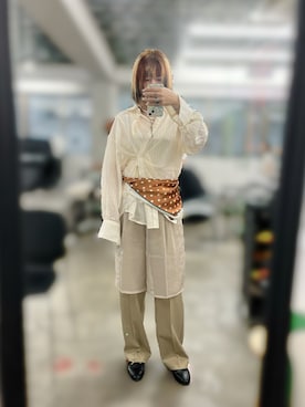 「Ameri（アメリ）のアイテム」を使った、Nicoさん（レディース・166cm）の夏コーディネート