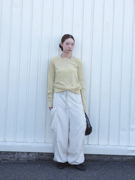 「anuke（アンヌーク）のアイテム（パンツ）」を使った、梨花さん（レディース・150cm）の夏コーディネート