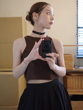 「hunch（ハンチ）のアイテム」を使った、梨花さん（レディース・150cm）の夏コーディネート