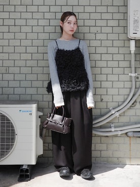 「MILLER（ミラー）のアイテム」を使った、梨花さん（レディース・150cm）の秋コーディネート