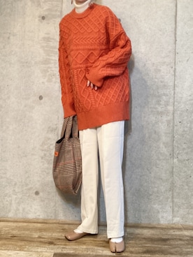 「Re:EDIT by KAREN（リエディバイカレン）のアイテム」を使った、エリーさん（レディース・163cm）の冬コーディネート