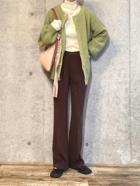 「シェリーアイランド」｜「アイテム（その他）」を使った、エリーさん（レディース・163cm）の秋コーディネート
