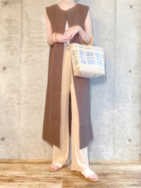 「sakishimatokyo（サキシマトーキョー）のアイテム（キャミソール）」を使った、エリーさん（レディース・163cm）の夏コーディネート