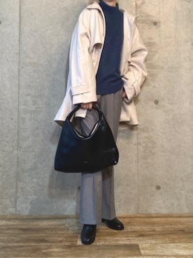 「大人可愛い、シンプル」｜「アイテム（その他）」を使った、エリーさん（レディース・163cm）の秋コーディネート
