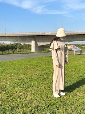 「Lucida（ルシーダ）のアイテム」を使った、エリーさん（レディース・163cm）の春コーディネート