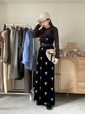 「アイテム（その他トップス）」を使った、エリーさん（レディース・163cm）の冬コーディネート