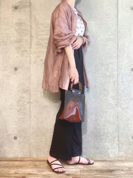 「sakishimatokyo」｜「アイテム（パンツ）」を使った、エリーさん（レディース・163cm）の夏コーディネート