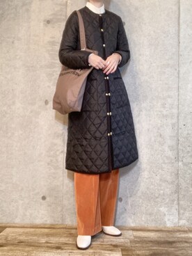 「Traditional Weatherwear」｜「アイテム（その他）」を使った、エリーさん（レディース・163cm）の冬コーディネート