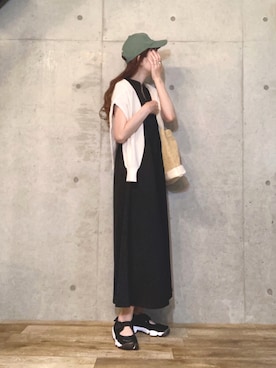 「a:mure（アミュール）のアイテム」を使った、エリーさん（レディース・163cm）の夏コーディネート