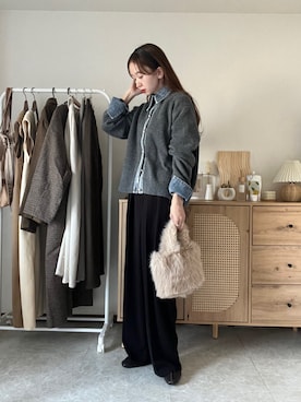 「アイテム（その他）」を使った、エリーさん（レディース・163cm）の冬コーディネート