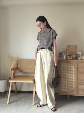 「florist（フローリスト）のアイテム」を使った、エリーさん（レディース・163cm）の夏コーディネート