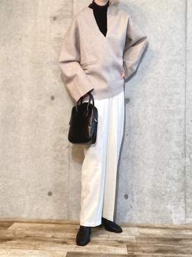 「Re:EDIT by KAREN（リエディバイカレン）のアイテム」を使った、エリーさん（レディース・163cm）の冬コーディネート
