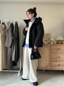 「アイテム（その他）」を使った、エリーさん（レディース・163cm）の冬コーディネート