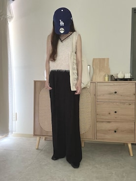 「アイテム（その他）」を使った、エリーさん（レディース・163cm）の夏コーディネート