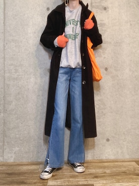 「秋色コーデ」｜「アイテム（その他）」を使った、エリーさん（レディース・163cm）の秋コーディネート