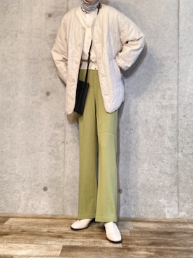 「BASE（ベース）のアイテム」を使った、エリーさん（レディース・163cm）の冬コーディネート