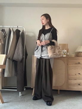 エリーさん(レディース・163cm)の冬コーディネート