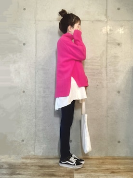 「FUN.TRINITY（ファン トリニティー）のアイテム」を使った、エリーさん（レディース・163cm）の秋コーディネート