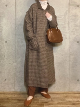 「ABITOKYO（アビトーキョー）のアイテム（ジャケット/アウター）」を使った、エリーさん（レディース・163cm）の冬コーディネート