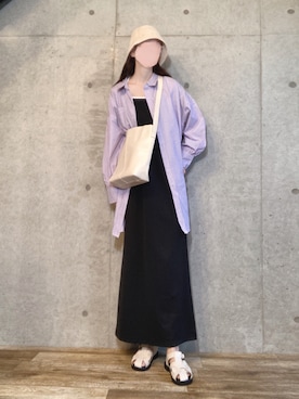 「CEMONEMO（セモネモ）のアイテム（バッグ）」を使った、エリーさん（レディース・163cm）の春コーディネート