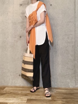 「GeeRA」｜「アイテム（その他）」を使った、エリーさん（レディース・163cm）の春コーディネート