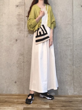 「florist」｜「アイテム（ワンピース/ドレス）」を使った、エリーさん（レディース・163cm）の夏コーディネート