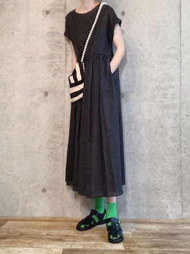 「florist」｜「アイテム（ワンピース/ドレス）」を使った、エリーさん（レディース・163cm）の夏コーディネート