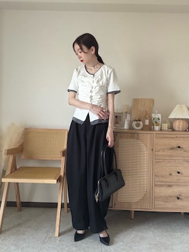 「classicalelf（クラシカルエルフ）のアイテム」を使った、エリーさん（レディース・163cm）の夏コーディネート