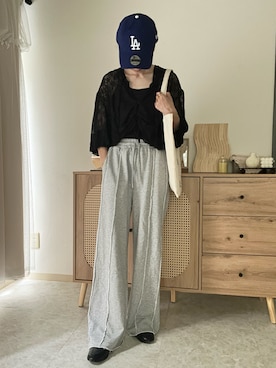 「アイテム（その他）」を使った、エリーさん（レディース・163cm）の夏コーディネート