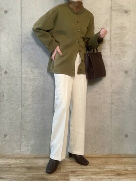 「Re:EDIT by KAREN（リエディバイカレン）のアイテム」を使った、エリーさん（レディース・163cm）の秋コーディネート