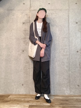 「Chillfar（チルファー）のアイテム（ジャケット/アウター）」を使った、エリーさん（レディース・163cm）の春コーディネート
