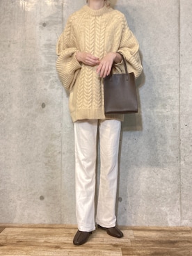 「ブーツコーデ」｜「アイテム（その他）」を使った、エリーさん（レディース・163cm）の秋コーディネート