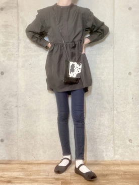 「FUN.TRINITY（ファン トリニティー）のアイテム」を使った、エリーさん（レディース・163cm）の秋コーディネート