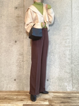 「秋色コーデ」｜「アイテム（その他）」を使った、エリーさん（レディース・163cm）の秋コーディネート