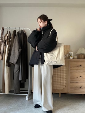 「アイテム（その他）」を使った、エリーさん（レディース・163cm）の冬コーディネート