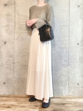 「coen by SIZU（コーエンバイシズ）のアイテム」を使った、エリーさん（レディース・163cm）の夏コーディネート