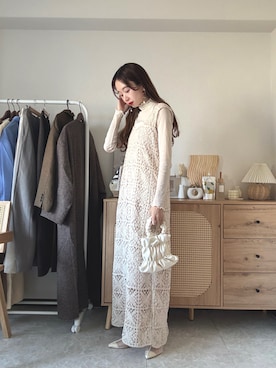 「Bab（バブ）のアイテム」を使った、エリーさん（レディース・163cm）の春コーディネート
