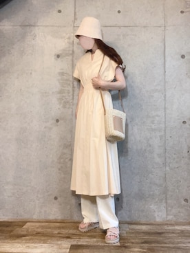 「a:mure（アミュール）のアイテム」を使った、エリーさん（レディース・163cm）の夏コーディネート